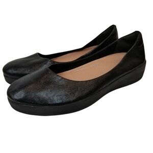 FitFlop Womens Superballerina GlitzyBallet Flat Sz 10